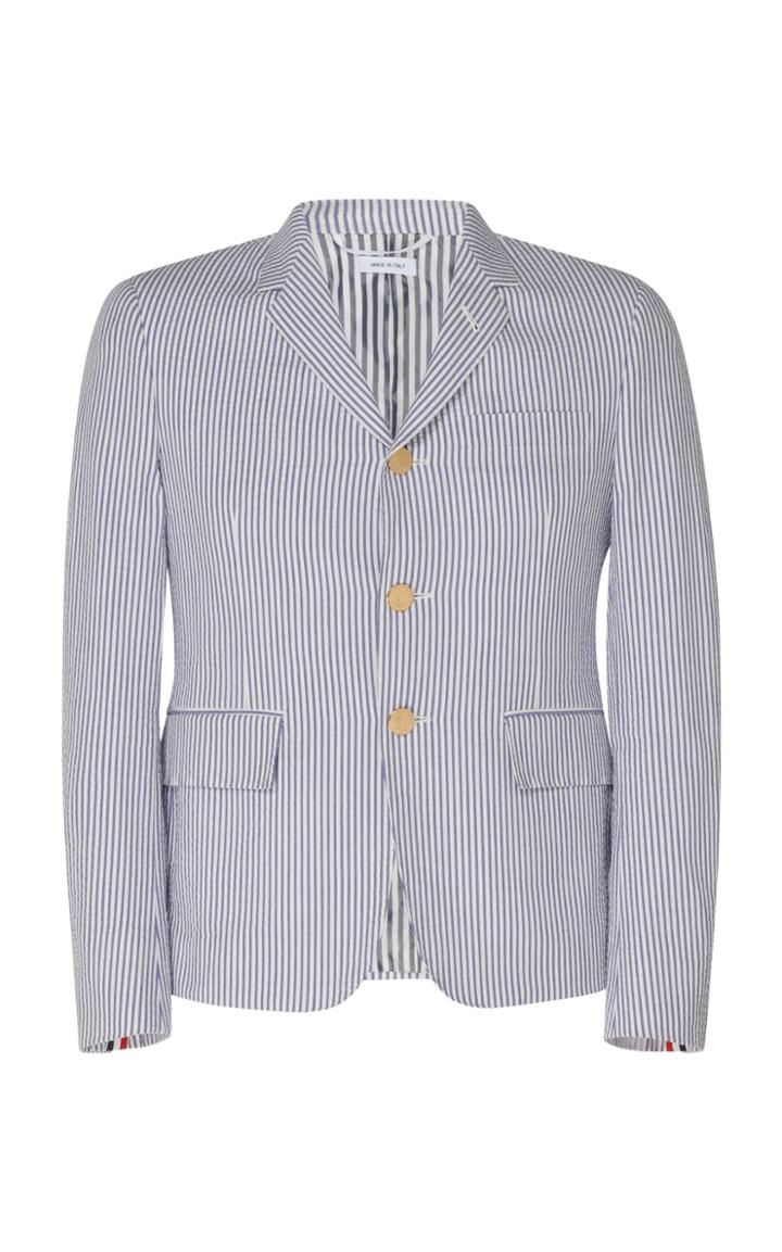 Thom Browne Striped Cotton Blazer