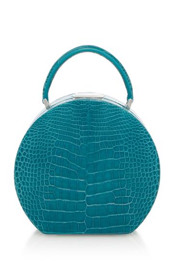 Buwood Bumi 18cm Turquoise Alligator Tote