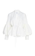 Rosie Assoulin Tie-detailed Cotton-poplin Blouse