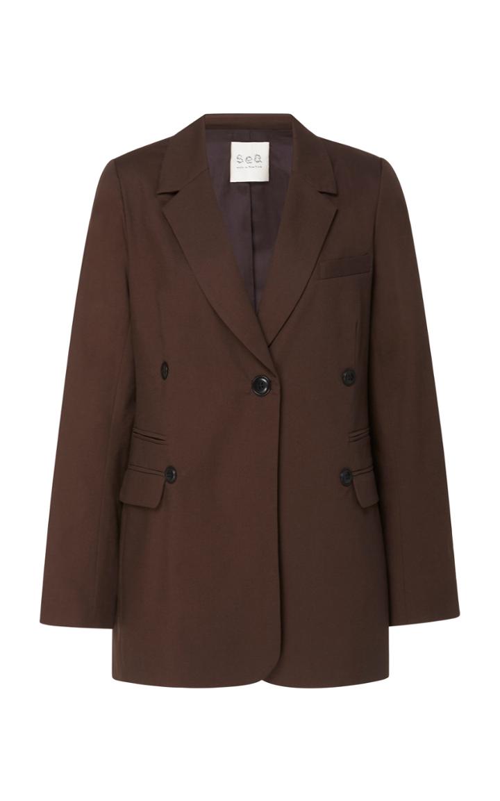 Sea Stevie Cotton Notched Lapel Blazer