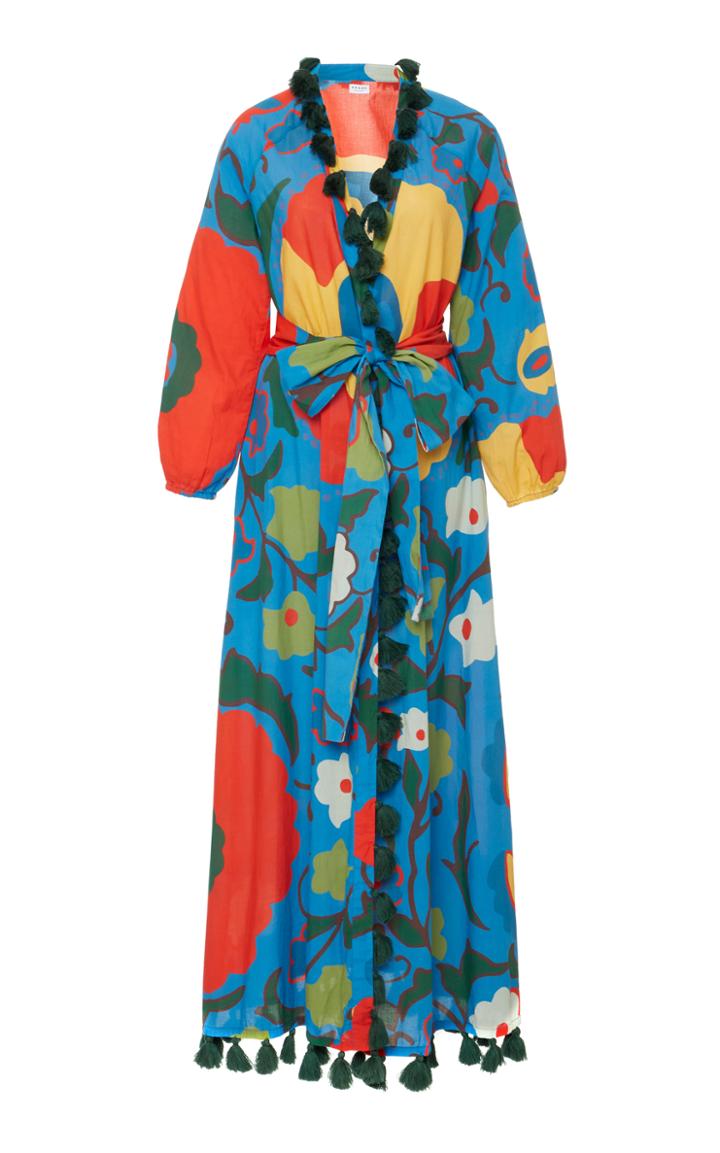 Rhode Resort Lena Floral Cotton-voile Maxi Dress