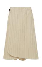 Moda Operandi Jil Sander Melba Pleated Cotton-blend Skirt Size: 32