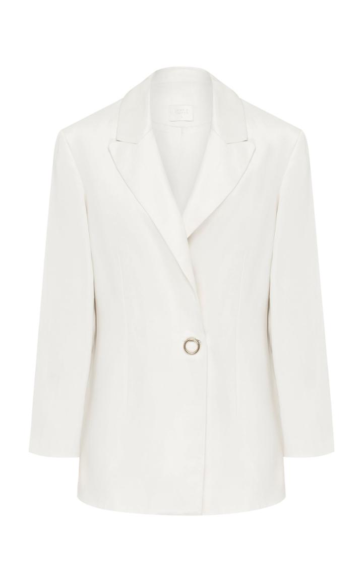 Moda Operandi Harris Tapper Jude Silk-cotton Single-breasted Blazer