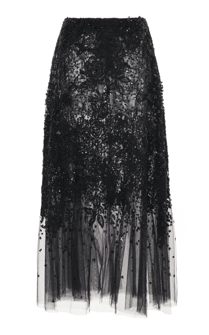 Elie Saab Bead Embroidery Skirt