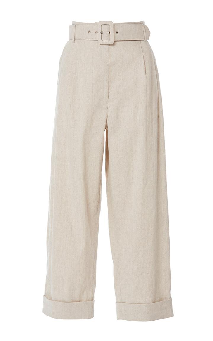 Isa Arfen Safari Linen Tapered Trousers