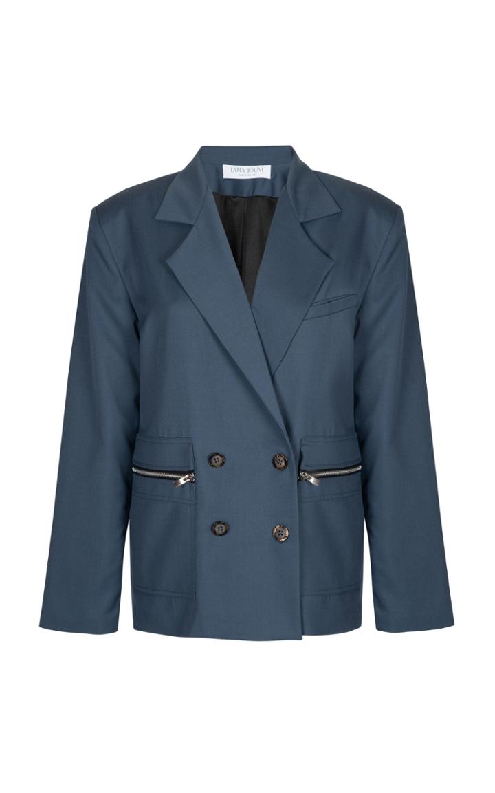 Lama Jouni Double Breasted Suit Jacket