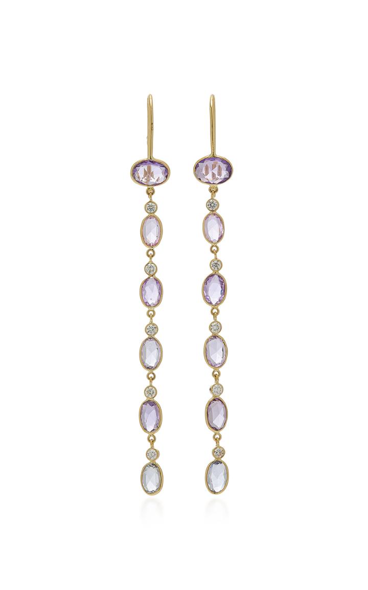 Amrapali Darshana 18k Gold, Sapphire And Diamond Earrings