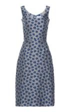 Luisa Beccaria Floral Jacquard Dress