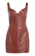 Moda Operandi Zeynep Aray Heart Mini Leather Dress