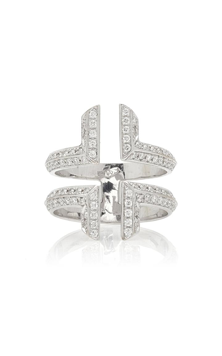 Ralph Masri 18k White Gold Diamond Ring