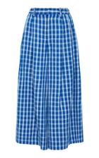 Sea Blue Check Culottes