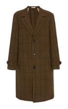 Massimo Alba Checked Wool Coat Size: S