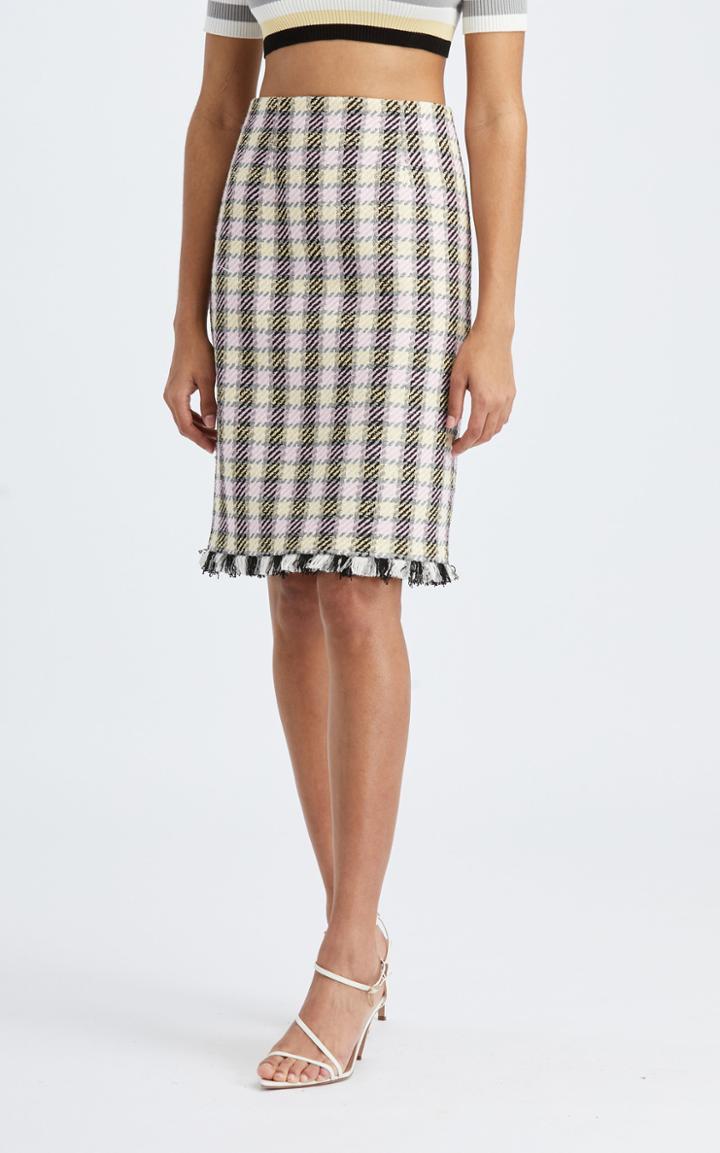 Moda Operandi Oscar De La Renta High-rise Tweed Pencil Skirt