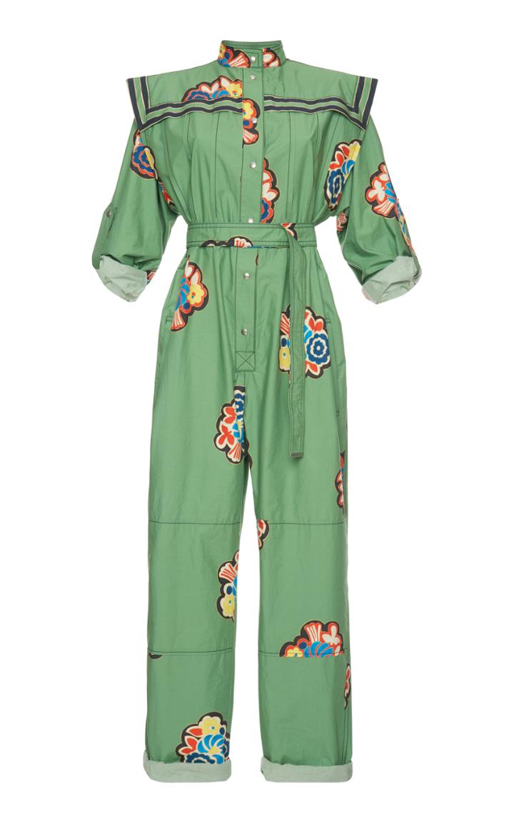 Philosophy Di Lorenzo Serafini Printed Cotton Jumpsuit