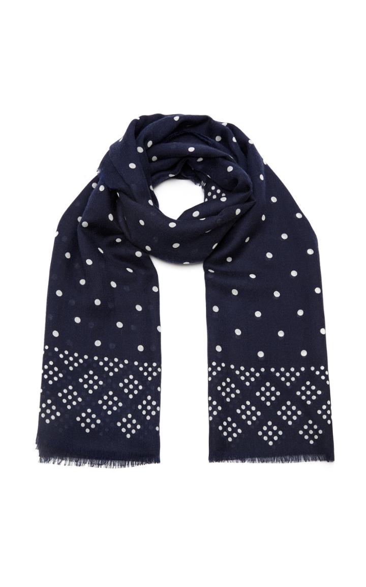 Begg & Co Wispy-double Dot Cashmere Scarf