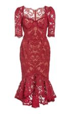 Moda Operandi Marchesa Lace Midi Dress