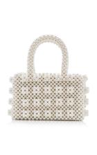 Shrimps Bell Faux Pearl Top-handle Bag
