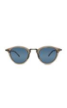 Mr. Leight Marmont S 48 Clear Acetate Round-frame Sunglasses