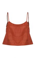 Bondi Born Cropped Linen Top
