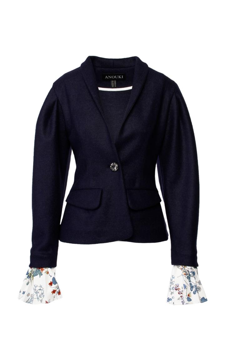 Anouki Dark Blue Slim-fit Blazer