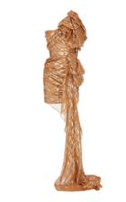Maticevski Hibiscus One-shoulder Silk-blend Mini Dress