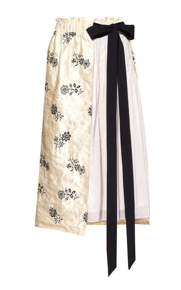 Moda Operandi Erdem Elfrida Floral Midi Skirt