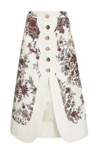 Moda Operandi Paco Rabanne Floral-printed Cotton-blend Skirt