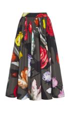 Prada Cotton Floral Midi Skirt