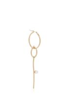 Paige Novick 18k Yellow Gold Pearl Statement Hoop