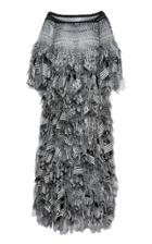 Moda Operandi Rahul Mishra 3d Building Metamorphosis Off-the-shoulder Maxi Dress Siz