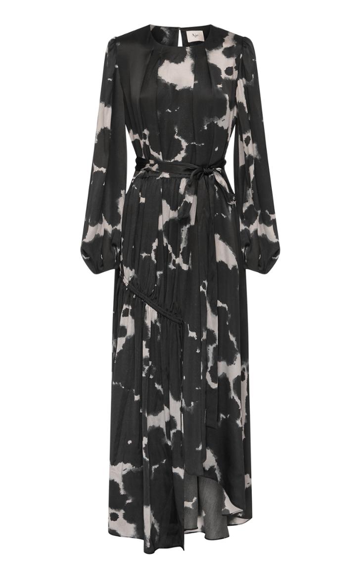 Moda Operandi Aje Oxidized Silk Maxi Dress