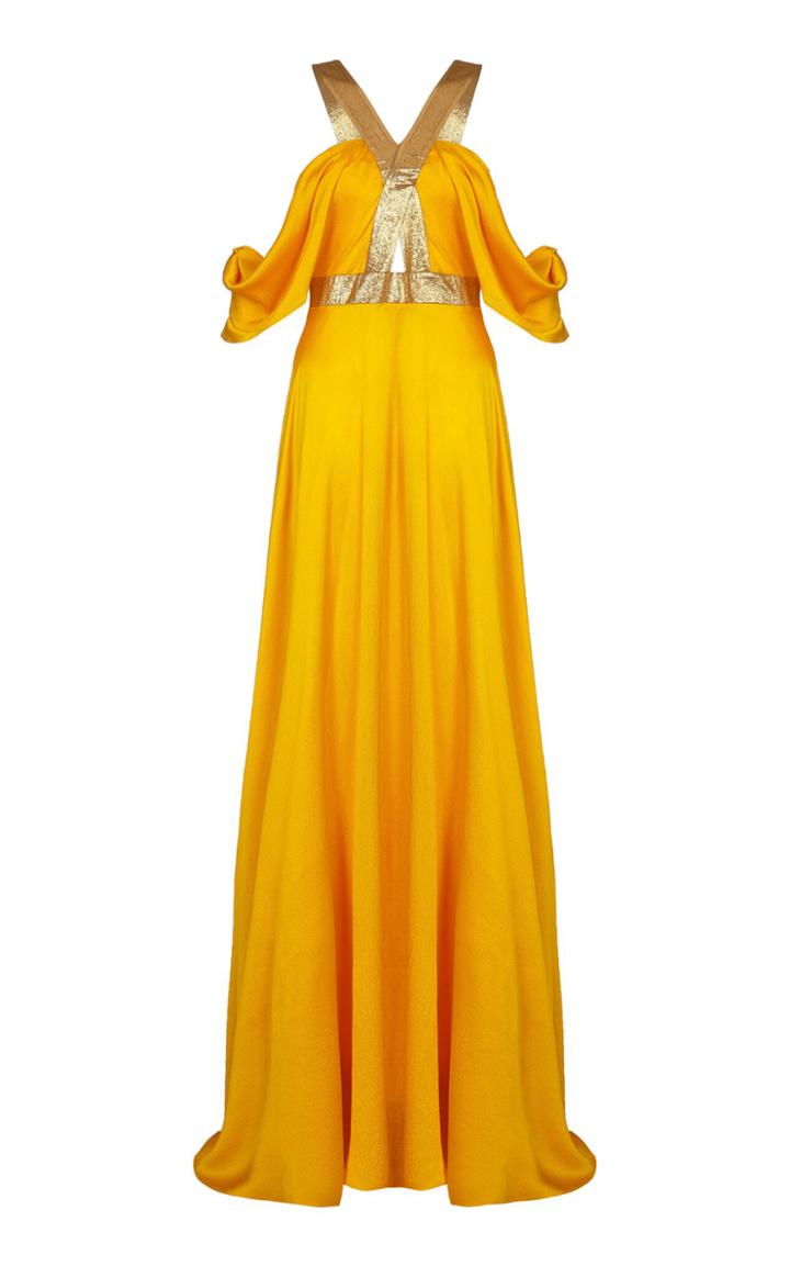 Safiyaa Abra Cold Shoulder Gown