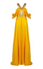 Safiyaa Abra Cold Shoulder Gown