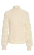 Carven Textured Sleeve Sweater