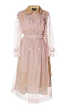 Simone Rocha Belted Tulle Trench Coat