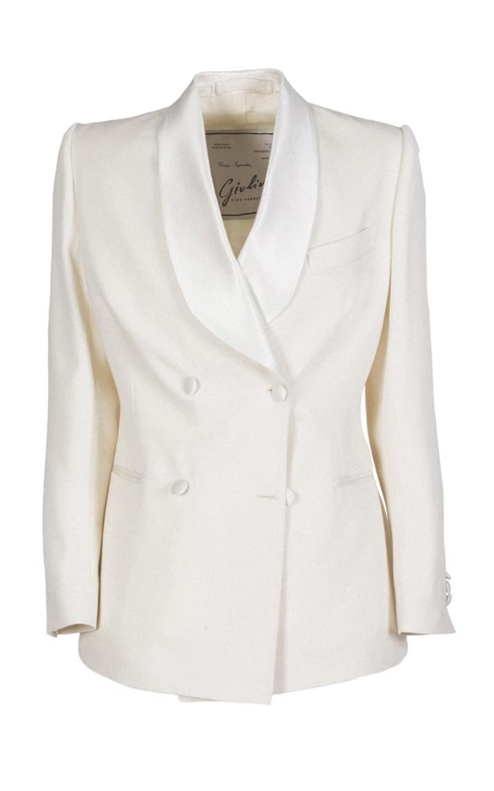 Moda Operandi Giuliva Heritage Collection The Dorothea Wool Smoking Blazer