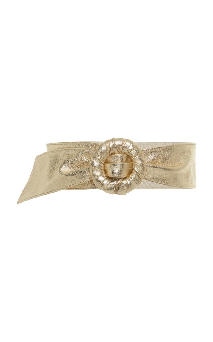 Blumarine Belt With Round Buckle