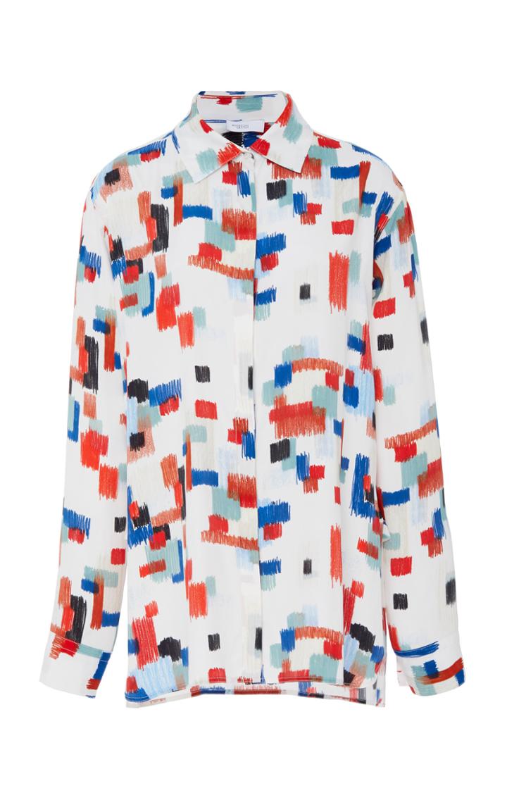 Rosetta Getty Classic Printed Button Up Shirt