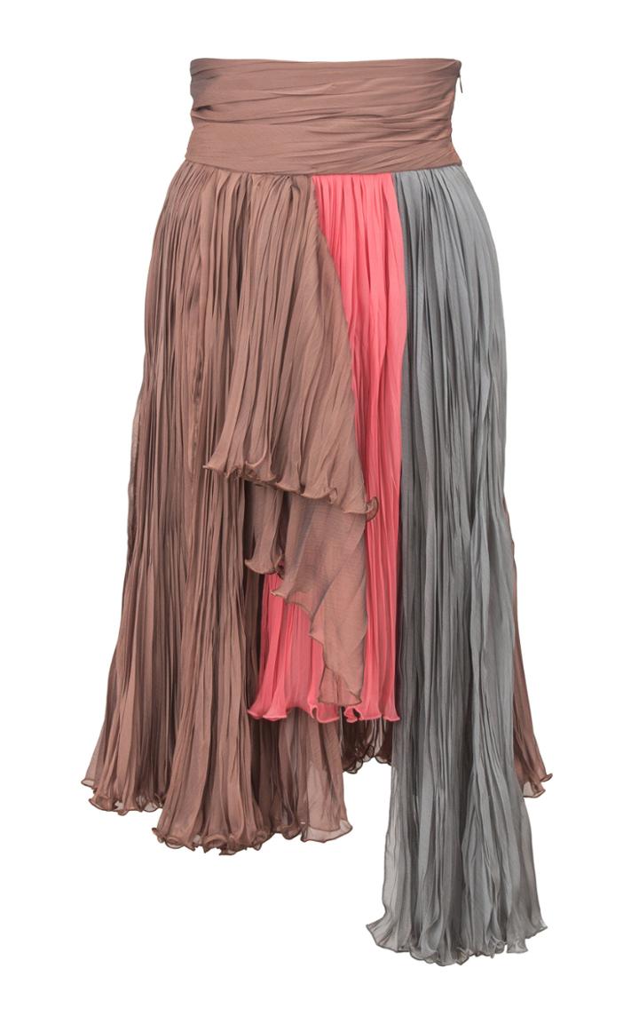 Lana Mueller Ivie Pleated Knee Length Skirt