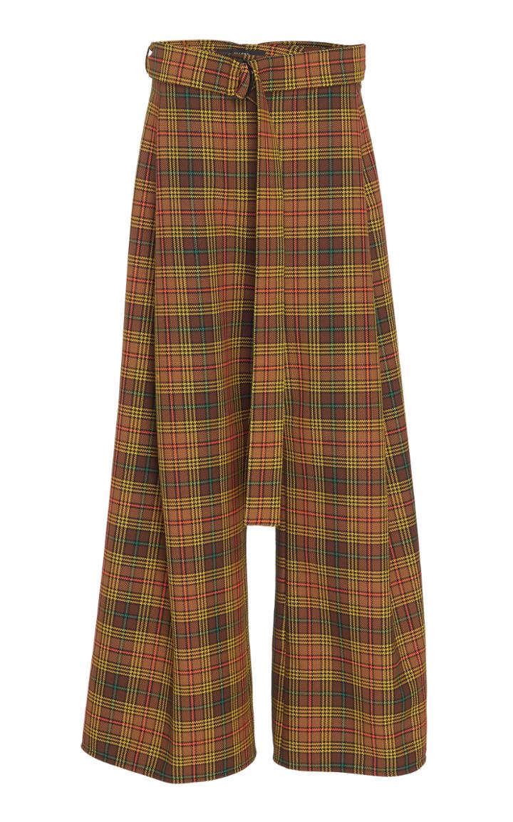 Ellery Oversized Wide Leg Tweed Pant