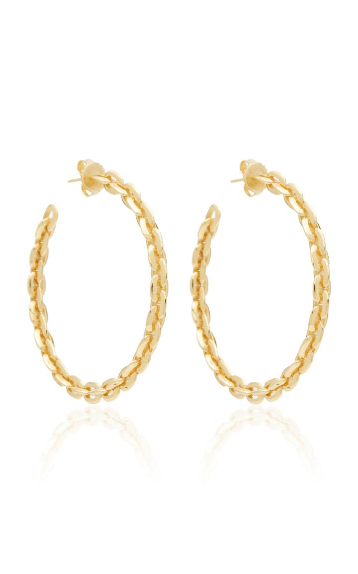 Moda Operandi Lizzie Mandler Large Knife Edge Chain Hoops