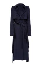 Cushnie Brushed Suede-effect Trench Coat
