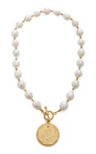 Brinker & Eliza Lucky 24k Gold-plated And Baroque Pearl Necklace