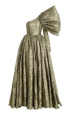 Moda Operandi Christian Siriano Huntress Moire Sculpted Bow A-line Gown