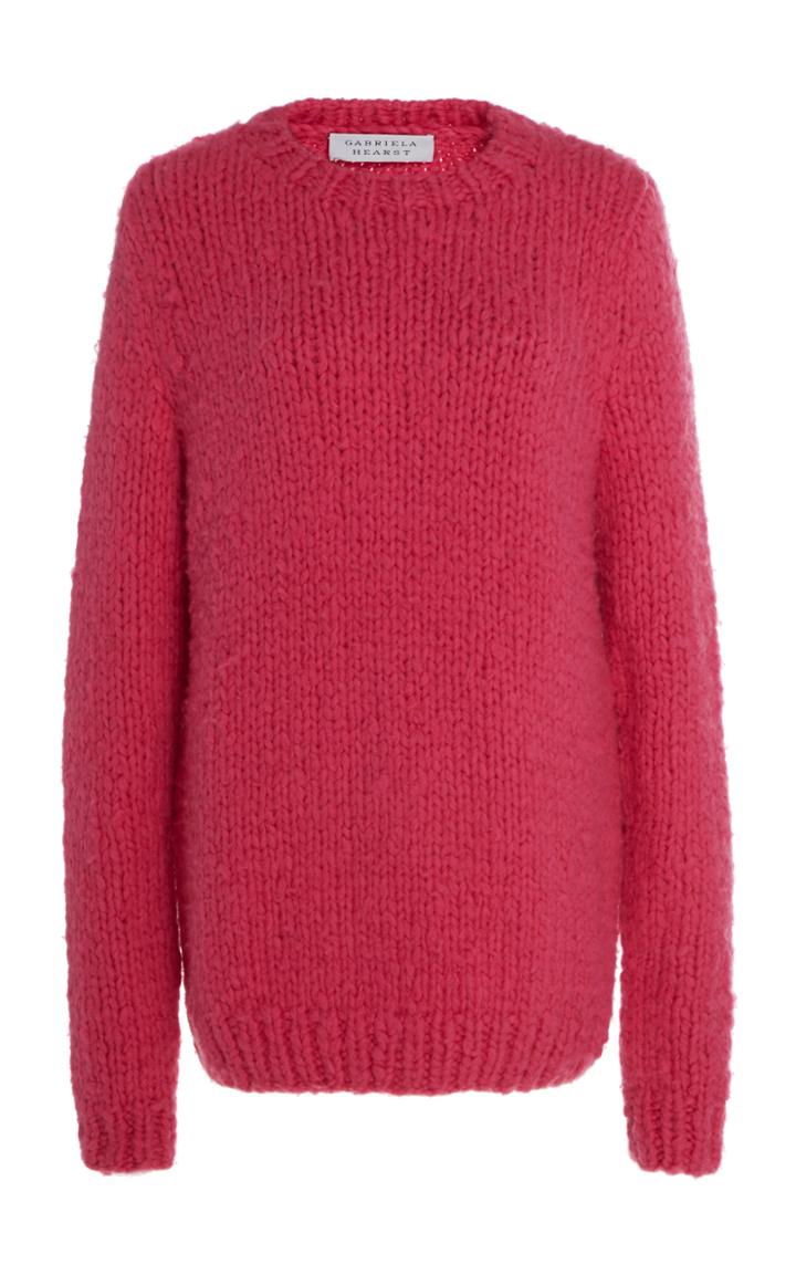 Gabriela Hearst Lawrence Oversized Intarsia-knit Cashmere Sweater