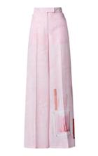 Moda Operandi Akris Floretta Printed Silk Wide-leg Pants