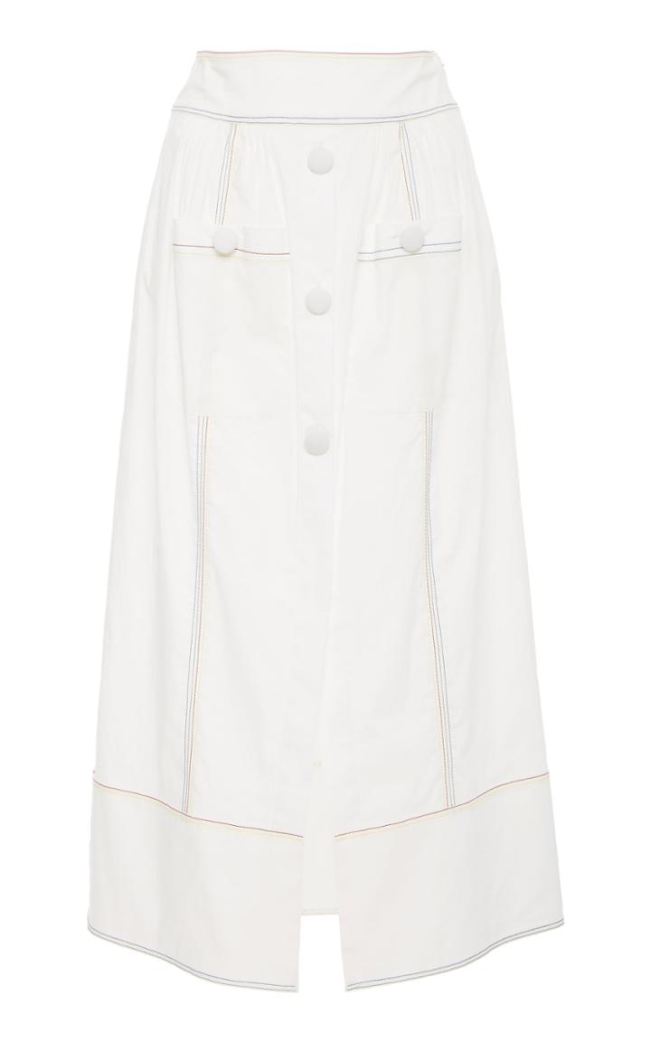 Rosie Assoulin Button Me Up Skirt