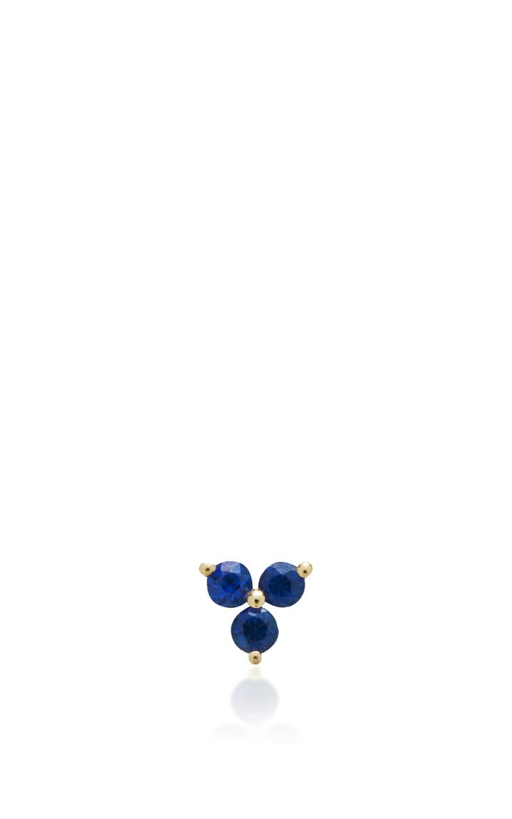 Ef Collection Blue Sapphire Trio Stud