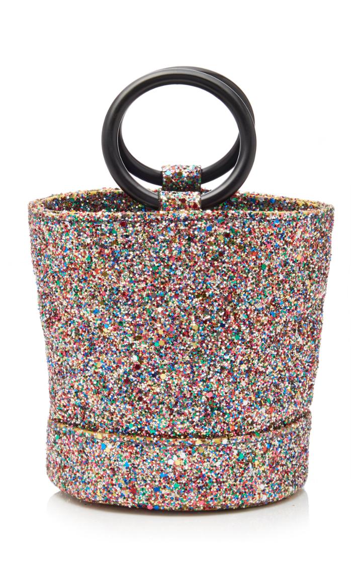 Simon Miller Bonsai 15 Glittered Leather Bucket Bag