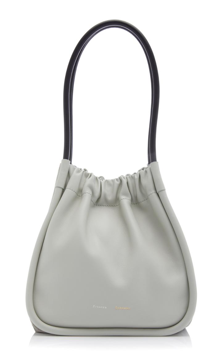 Moda Operandi Proenza Schouler Large Leather And Suede Ruched Tote